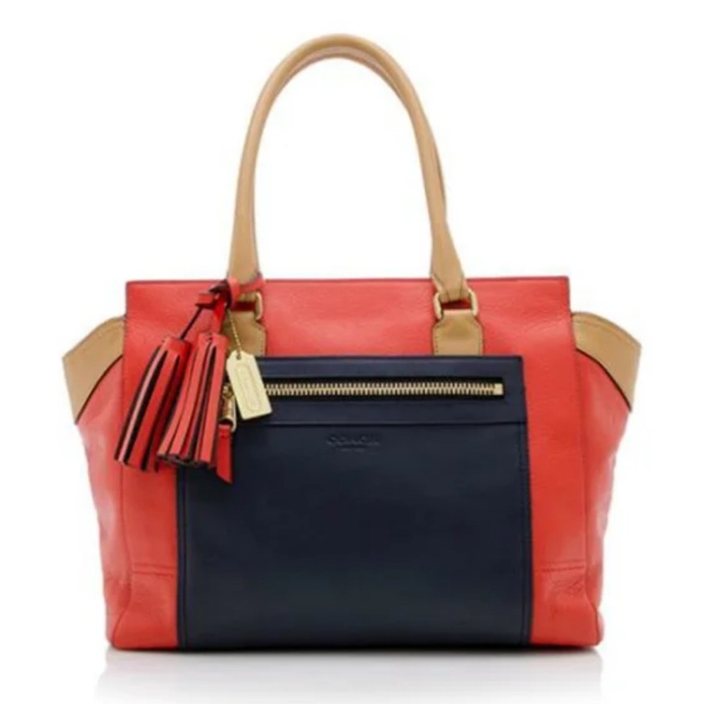 Coach Legacy Colorblock Leather Candace Satchel
